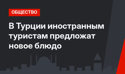 В Турции иностранным туристам предложат новое блюдо