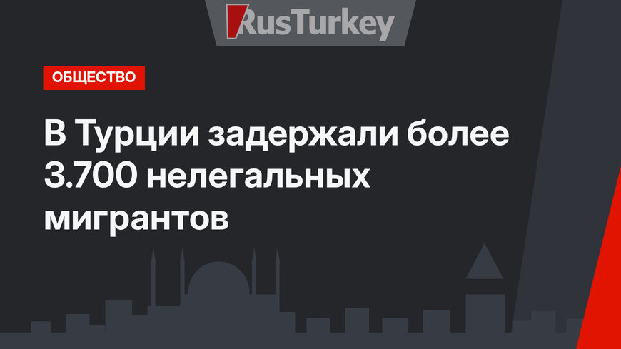 В Турции задержали более 3.700 нелегальных мигрантов