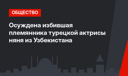  Осуждена избившая племянника турецкой актрисы няня из Узбекистана