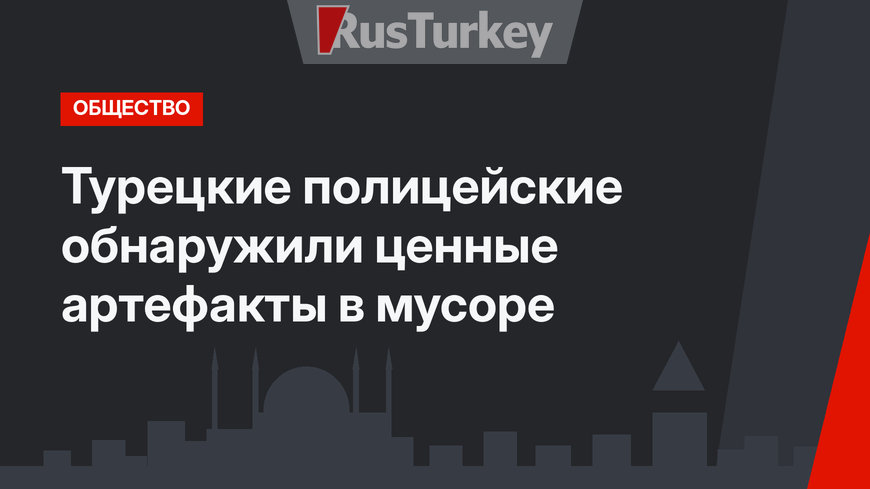 Турецкие полицейские обнаружили ценные артефакты в мусоре