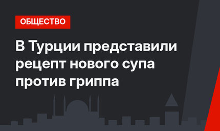 В Турции представили рецепт нового супа против гриппа