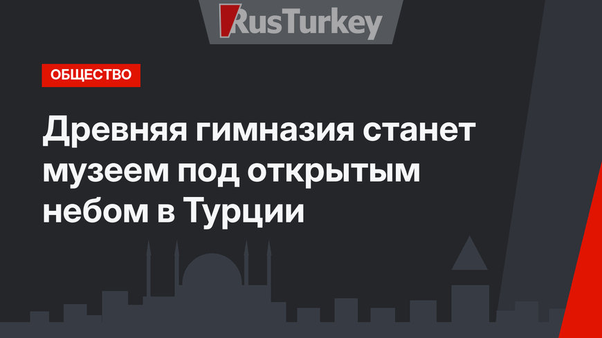 Древняя гимназия станет музеем под открытым небом в Турции