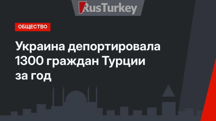 Украина депортировала 1300 граждан Турции за год