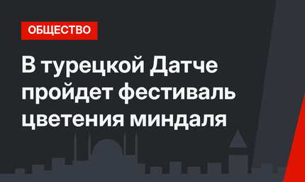 В турецкой Датче пройдет фестиваль цветения миндаля