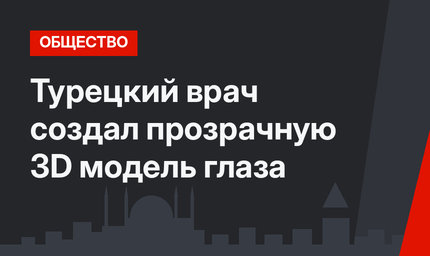 Турецкий врач создал прозрачную 3D модель глаза