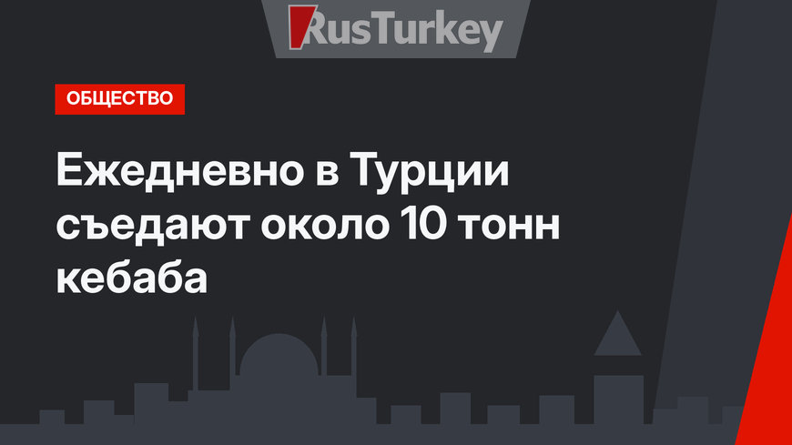 Ежедневно в Турции съедают около 10 тонн кебаба