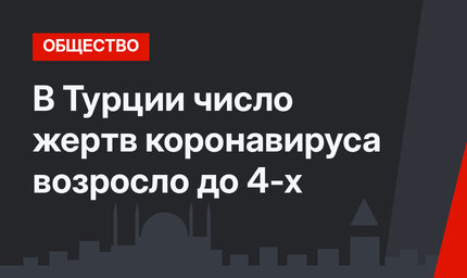 В Турции число жертв коронавируса возросло до 4-х