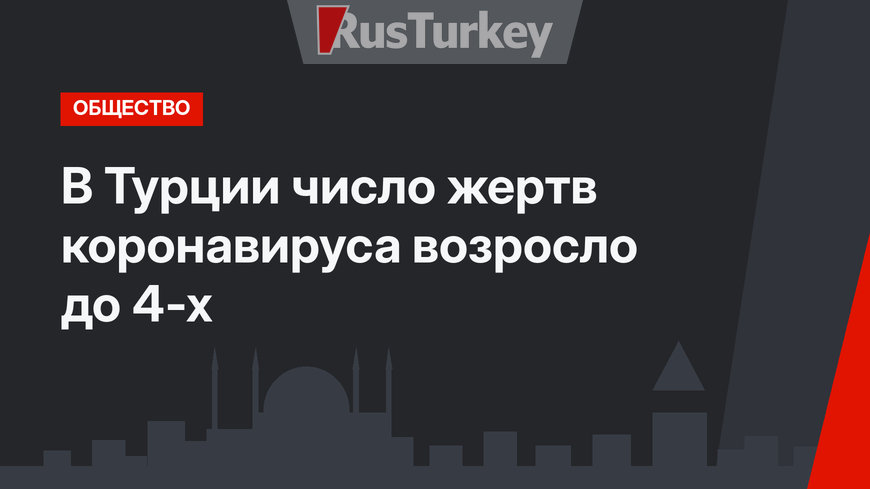 В Турции число жертв коронавируса возросло до 4-х