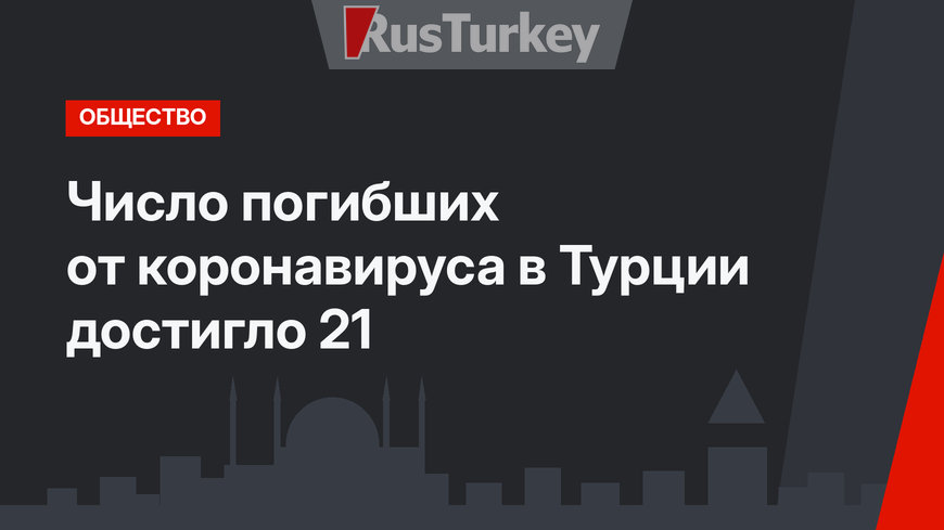 Число погибших от коронавируса в Турции достигло 21