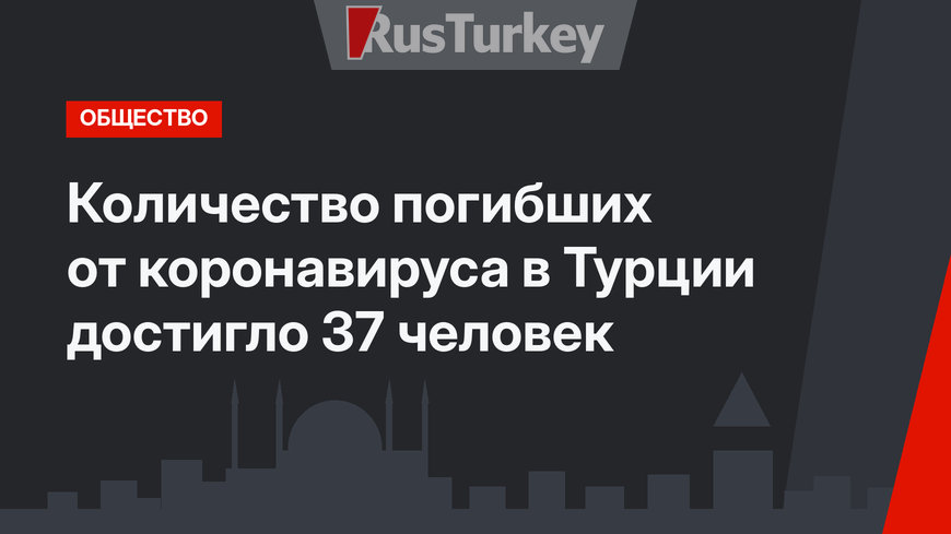 Количество погибших от коронавируса в Турции достигло 37 человек