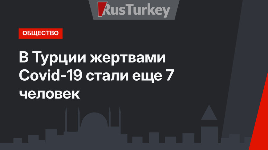 В Турции жертвами Covid-19 стали еще 7 человек