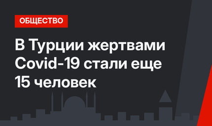 В Турции жертвами Covid-19 стали еще 15 человек
