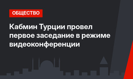 Кабмин Турции провел первое заседание в режиме видеоконференции