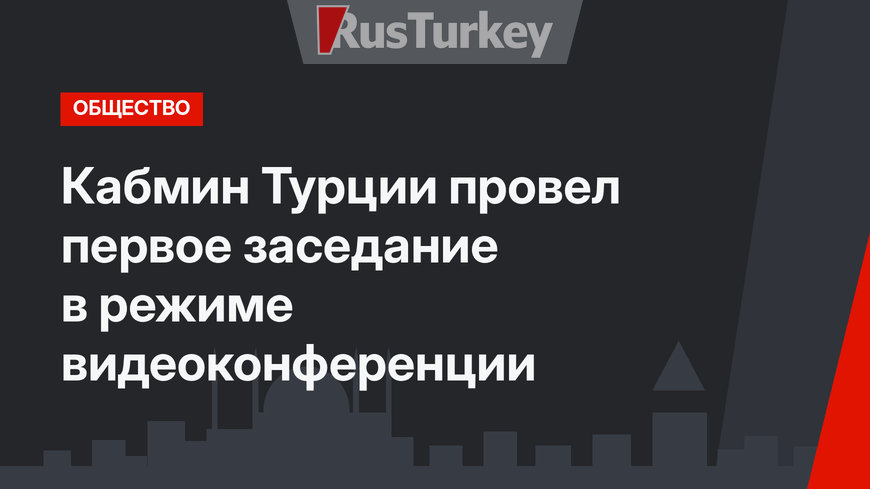 Кабмин Турции провел первое заседание в режиме видеоконференции