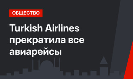 Turkish Airlines прекратила все авиарейсы 