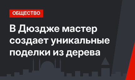В Дюздже мастер создает уникальные поделки из дерева