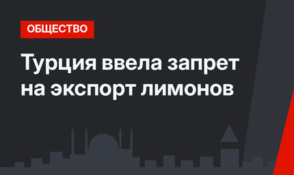 Турция ввела запрет на экспорт лимонов