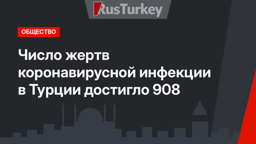 Число жертв коронавирусной инфекции в Турции достигло 908