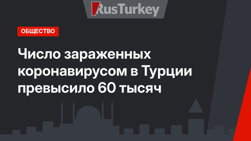 Число зараженных коронавирусом в Турции превысило 60 тысяч
