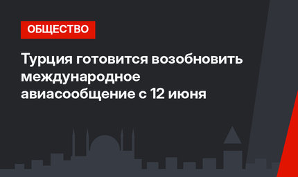 Турция готовится возобновить международное авиасообщение с 12 июня