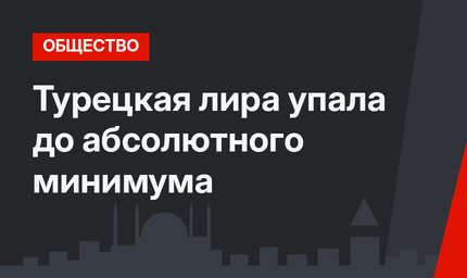 Турецкая лира упала до абсолютного минимума