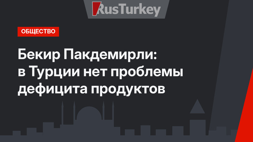 Бекир Пакдемирли: в Турции нет проблемы дефицита продуктов