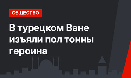 В турецком Ване изъяли пол тонны героина