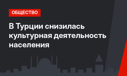 В Турции снизилась культурная деятельность населения