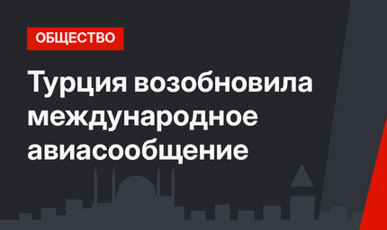 Турция возобновила международное авиасообщение