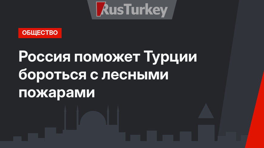 Россия поможет Турции бороться с лесными пожарами