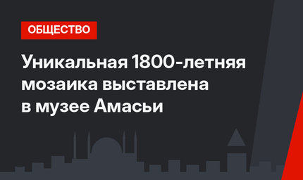 Уникальная 1800-летняя мозаика выставлена в музее Амасьи