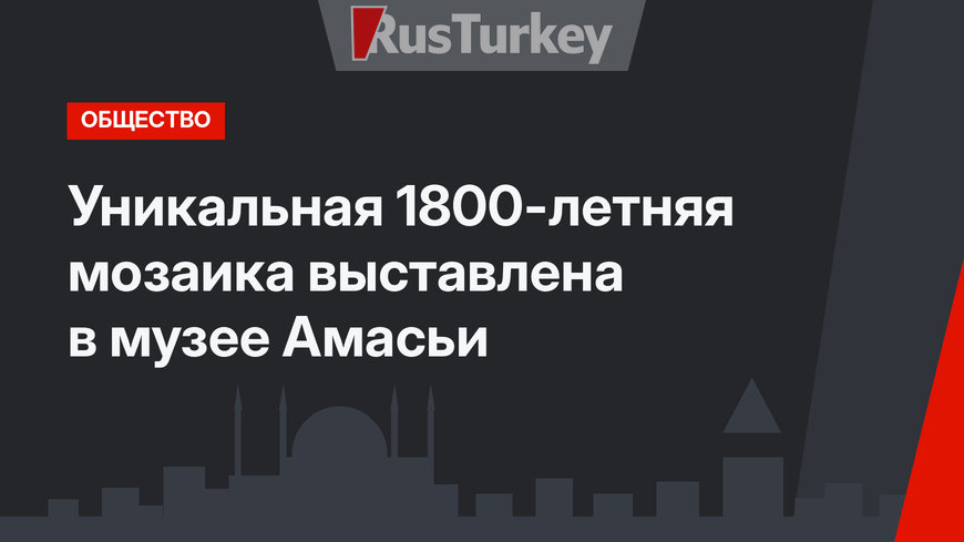 Уникальная 1800-летняя мозаика выставлена в музее Амасьи