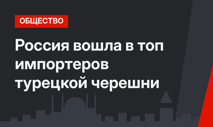 Россия вошла в топ импортеров турецкой черешни
