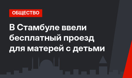 В Стамбуле ввели бесплатный проезд для матерей с детьми