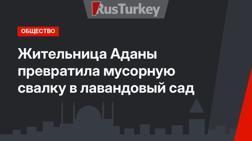 Жительница Аданы превратила мусорную свалку в лавандовый сад