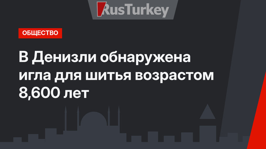 В Денизли обнаружена игла для шитья возрастом 8,600 лет