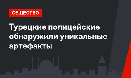 Турецкие полицейские обнаружили уникальные артефакты