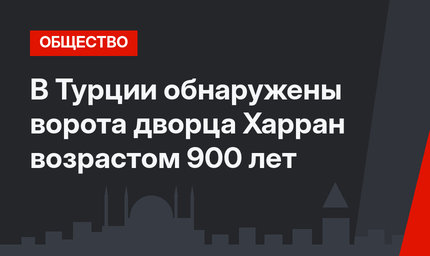 В Турции обнаружены ворота дворца Харран возрастом 900 лет