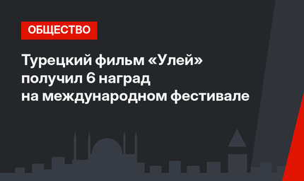 Турецкий фильм «Улей» получил 6 наград на международном фестивале