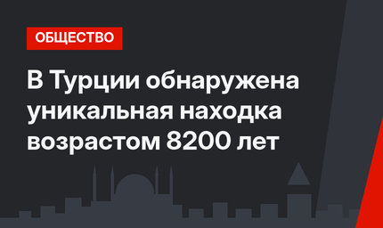 В Турции обнаружена уникальная находка возрастом 8200 лет