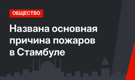 Названа основная причина пожаров в Стамбуле