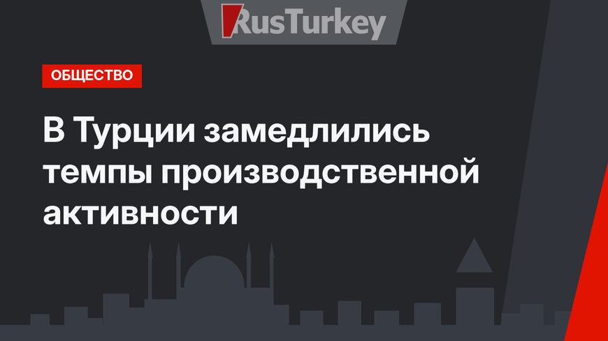 В Турции замедлились темпы производственной активности