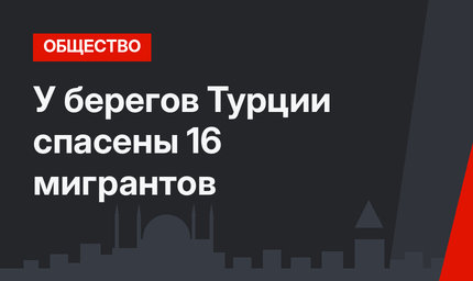 У берегов Турции спасены 16 мигрантов