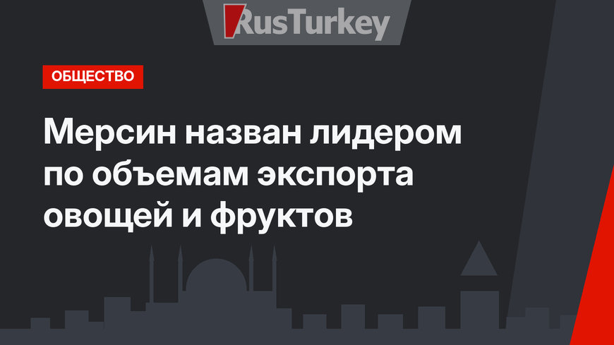 Мерсин назван лидером по объемам экспорта овощей и фруктов