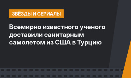 Всемирно известного ученого доставили санитарным самолетом из США в Турцию