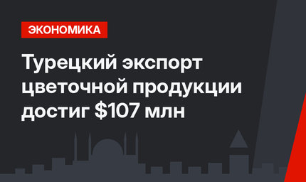 Турецкий экспорт цветочной продукции достиг $107 млн