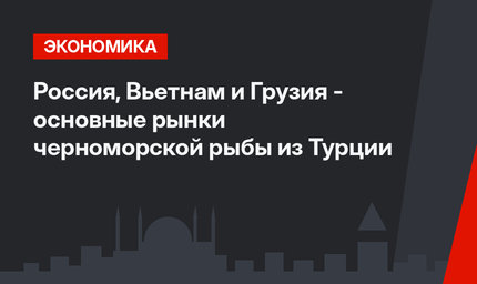 Россия, Вьетнам и Грузия - основные рынки черноморской рыбы из Турции