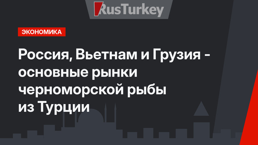 Россия, Вьетнам и Грузия - основные рынки черноморской рыбы из Турции