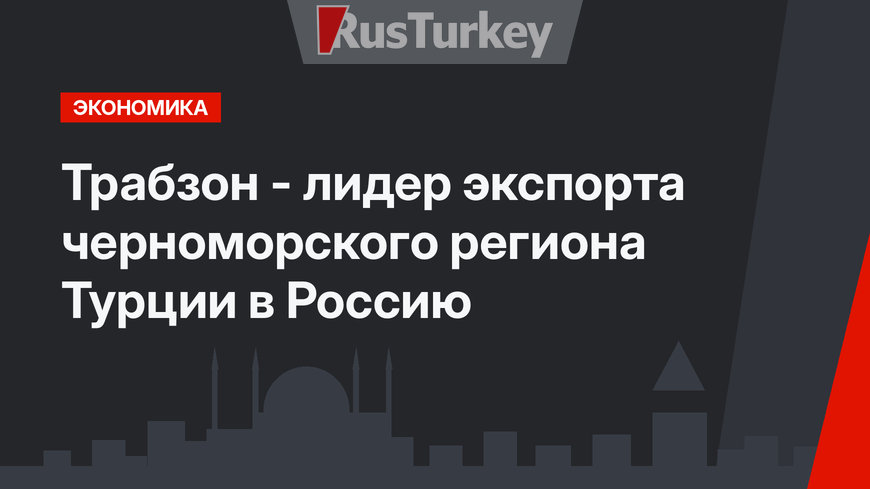 Трабзон - лидер экспорта черноморского региона Турции в Россию