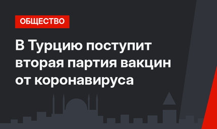 В Турцию поступит вторая партия вакцин от коронавируса